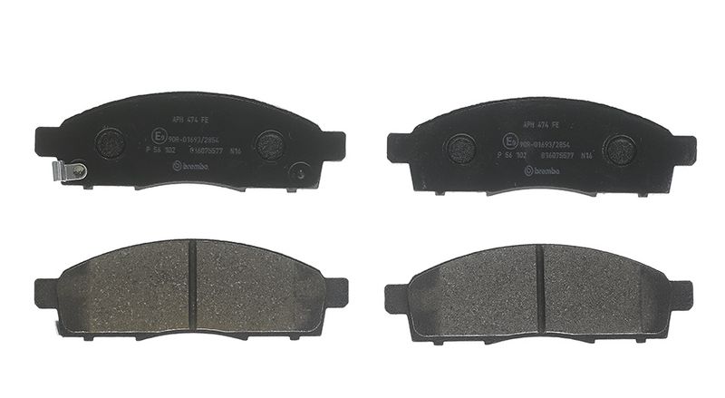 Piduriklotsi komplekt, ketaspidur, BREMBO P 56 102