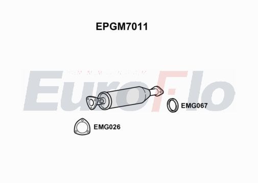 EuroFlo Soot/Particulate Filter, exhaust system EPGM7011