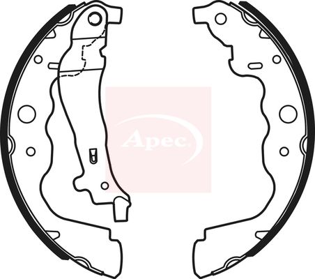 APEC Brake Shoe Set SHU735