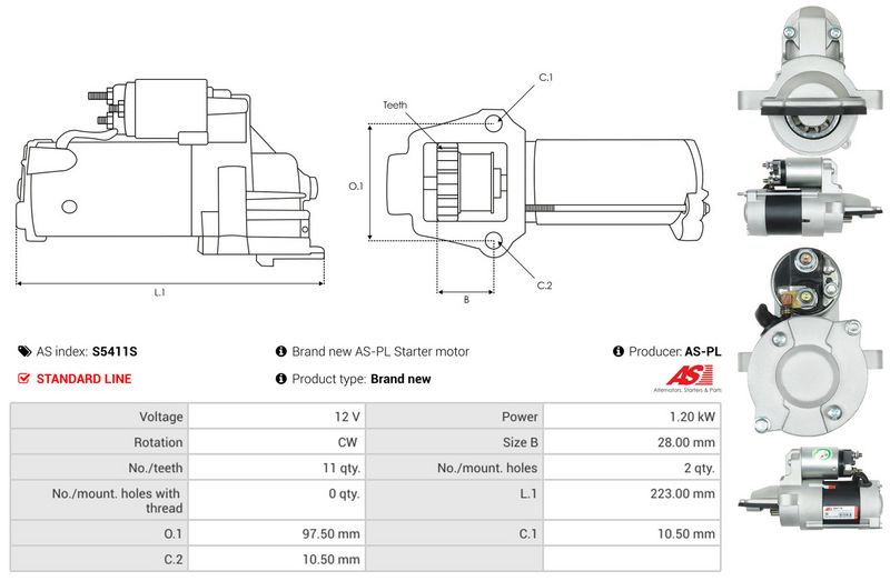 AS-PL S5411S Starter