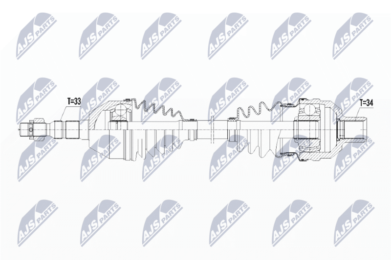 NTY hajtótengely NPW-PL-055