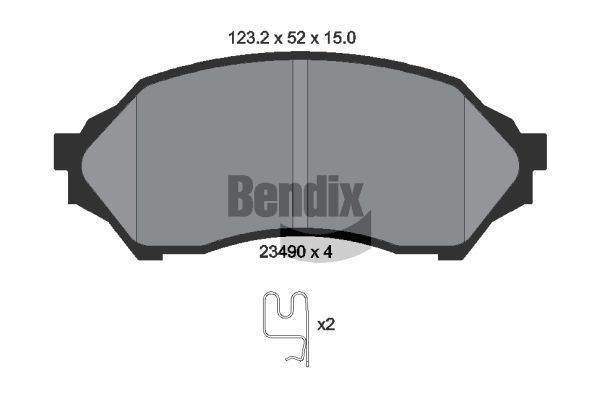 BENDIX Braking fékbetétkészlet, tárcsafék BPD1993