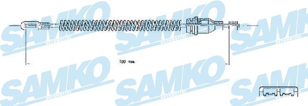 Тросовий привод, стоянкове гальмо, Samko C0543B