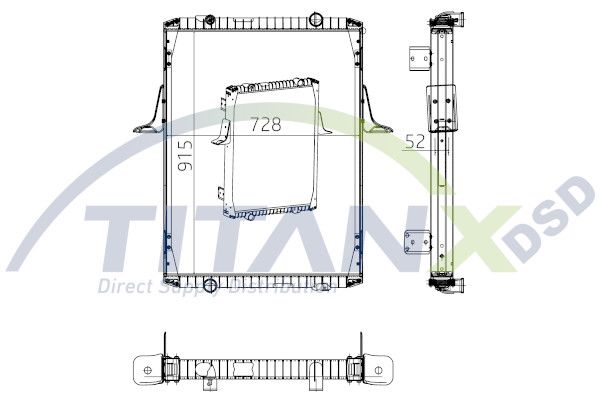 Chladič, chlazení motoru RX169007