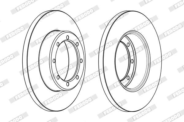 FERODO Disque de frein DDF1977C