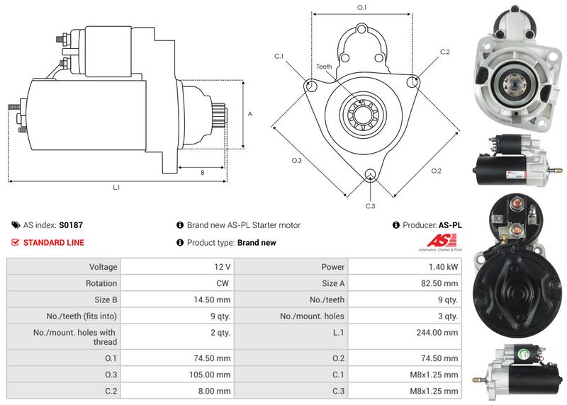 AS-PL S0187 Starter