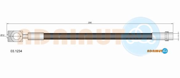 Гальмівний шланг, Adriauto 03.1234