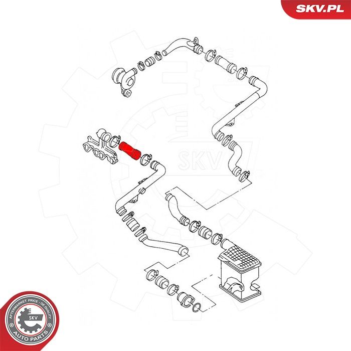 Шланг подачі наддувального повітря, Skv Germany 43SKV463