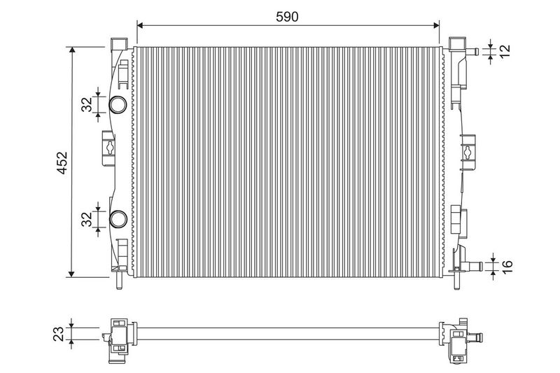 VALEO Radiateur 732873