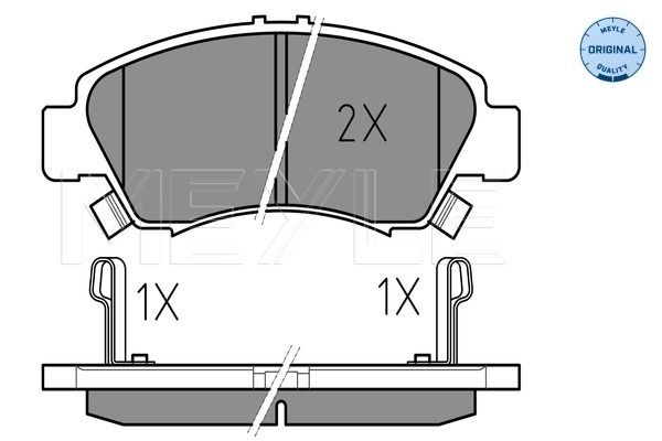 MEYLE 025 216 9715/W Brake Pad Set, disc brake