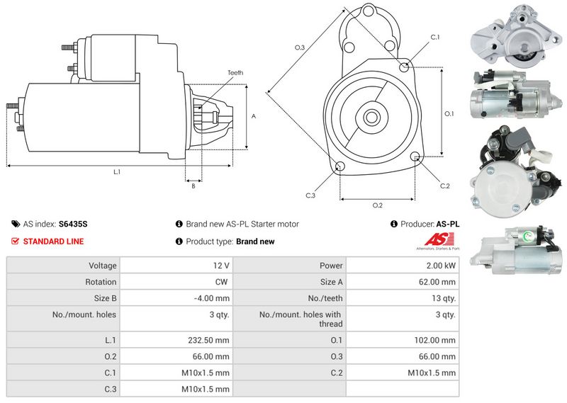 AS-PL S6435S Starter