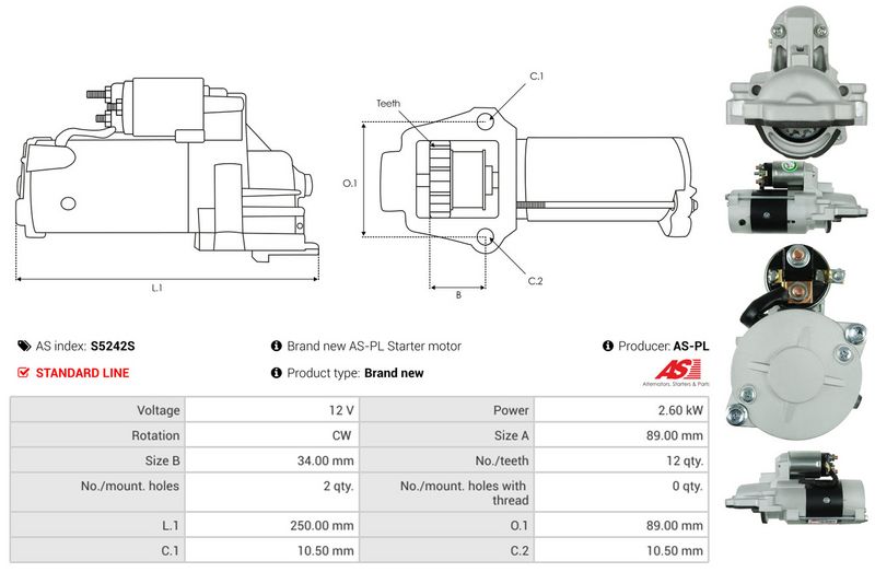 AS-PL S5242S Starter