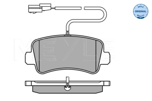 MEYLE 025 251 1218/W Brake Pad Set, disc brake