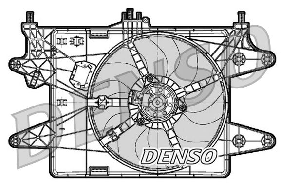DENSO ventilátor, motorhűtés DER09083