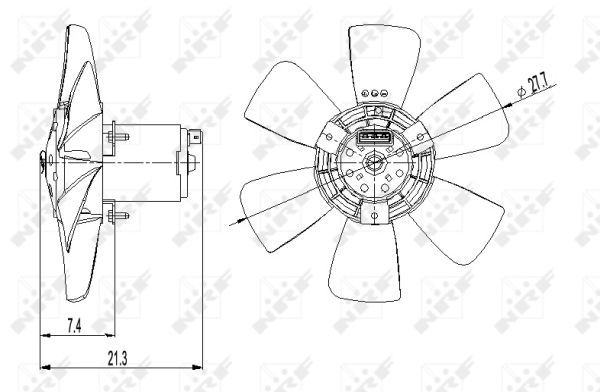 NRF 47391 Fan, engine cooling