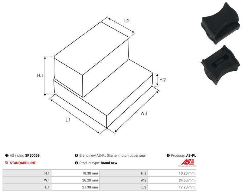AS-PL SRS0069 Repair Kit, starter