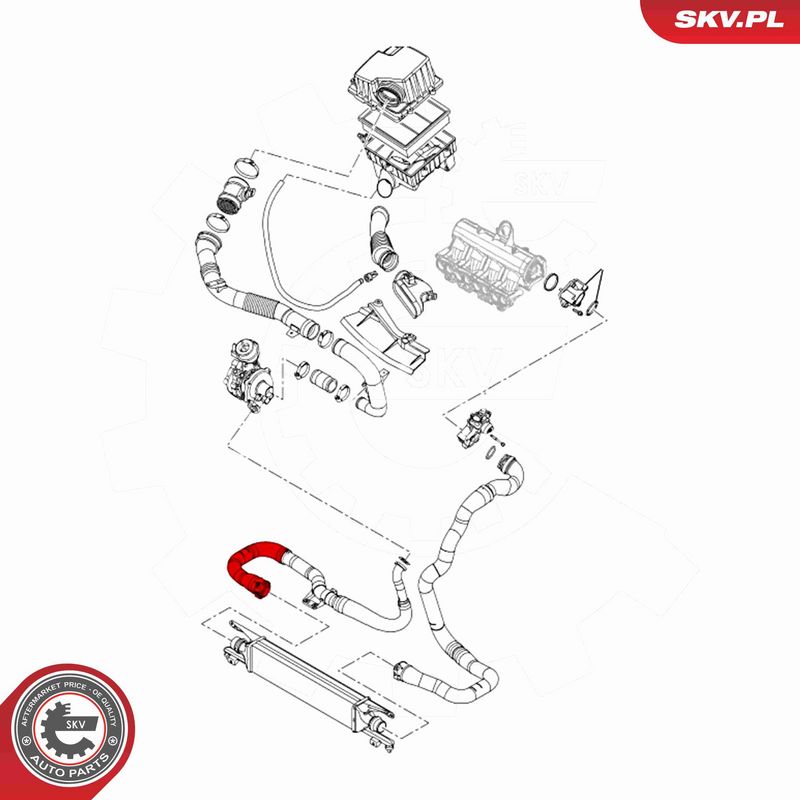 ESEN SKV 24SKV544 Charge Air Hose