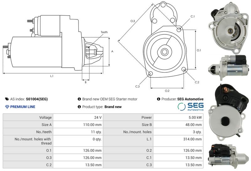 AS-PL S01004(SEG) Starter
