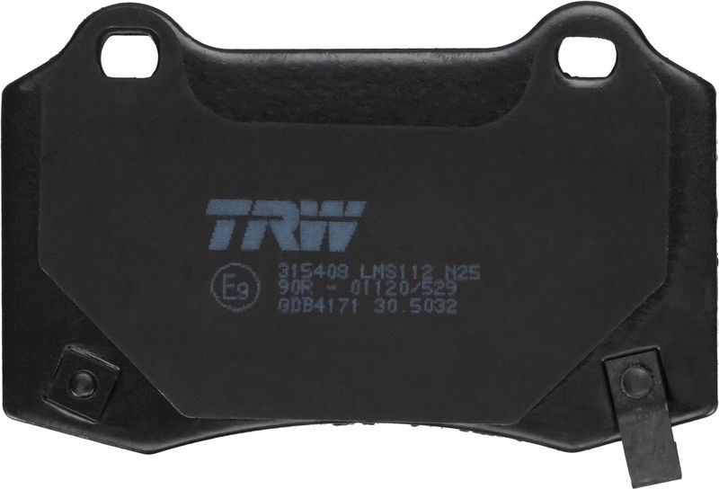 Piduriklotsi komplekt, ketaspidur, TRW GDB4171
