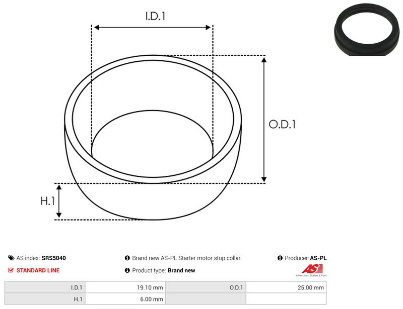 AS-PL SRS5040 Repair Kit, starter