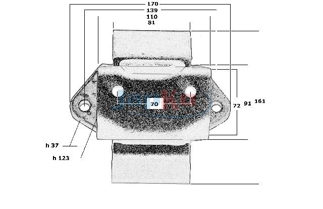 JAPKO GOJ5024 Variklio pagalvė