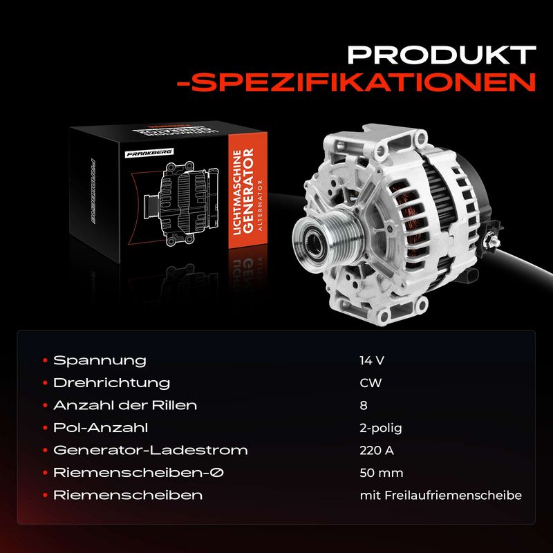Frankberg 5481FB0001702 Alternator