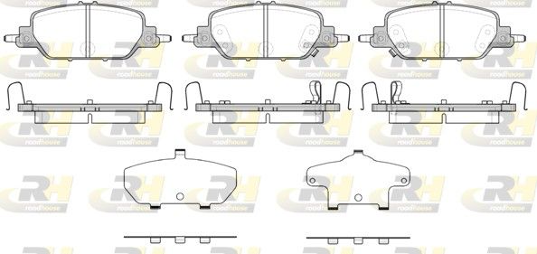 Комплект гальмівних накладок, дискове гальмо, Roadhouse 21730.02