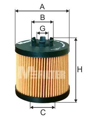 Оливний фільтр, Mfilter TE4016