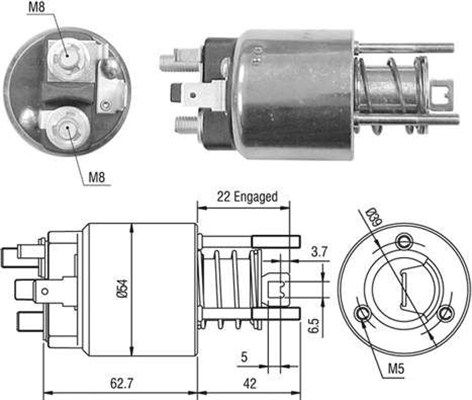 Elektromagnetický spínač, startér 940113050356