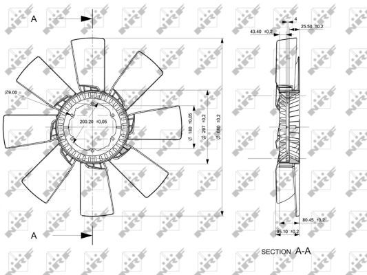 NRF 49835 Fan Wheel, engine cooling