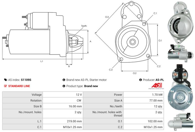 AS-PL S1109S Starter