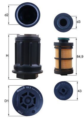 Product Image - Ureumfilter - UX3KIT - KNECHT