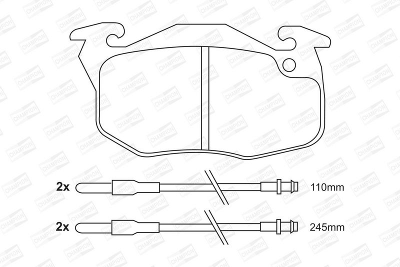 CHAMPION Plaquettes de frein à disque 571524CH