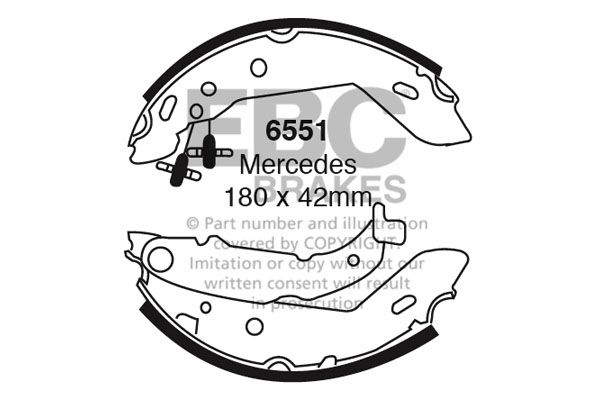 EBC Brakes fékpofakészlet 6551