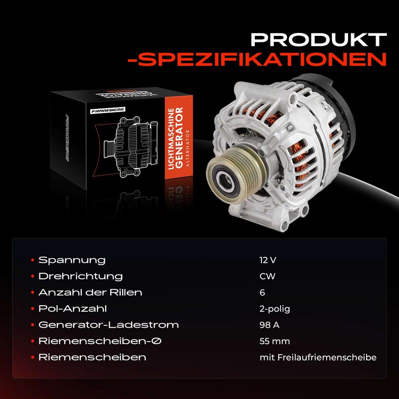Frankberg 5481FB0027084 Alternator
