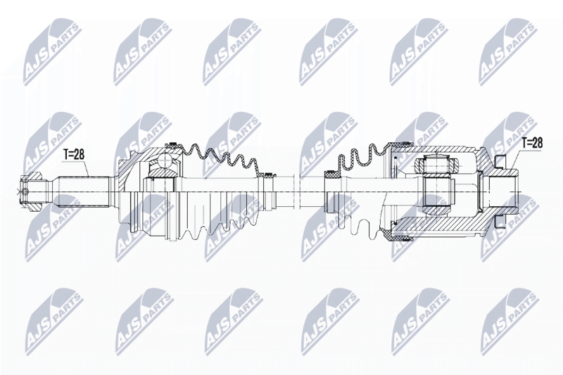 NTY hajtótengely NPW-CH-054