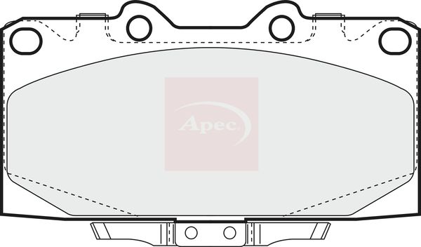APEC Brake Pad Set, disc brake PAD1304
