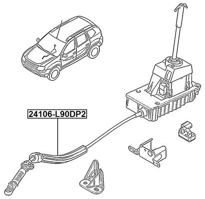 Cable de accionamiento, caja de cambios manual