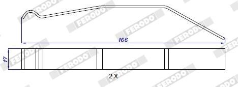 FERODO Комплектующие, колодки дискового тормоза