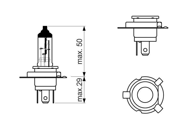 BOSCH 1 987 302 092 Bulb, spotlight