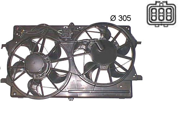 MAHLE ventilátor, motorhűtés CFF 375 000S