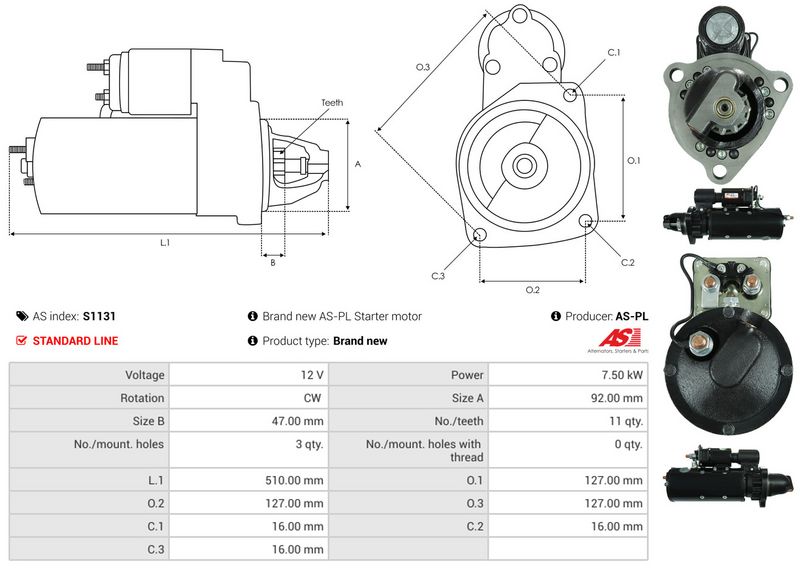 AS-PL S1131 Starter