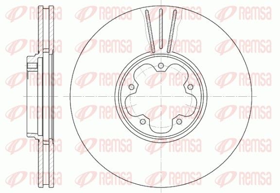 Гальмівний диск, Remsa 6608.10