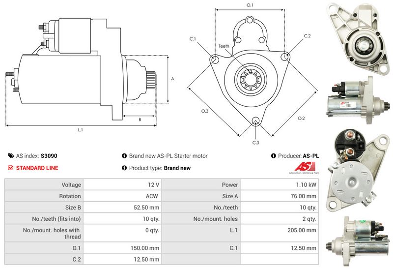 AS-PL S3090 Starter