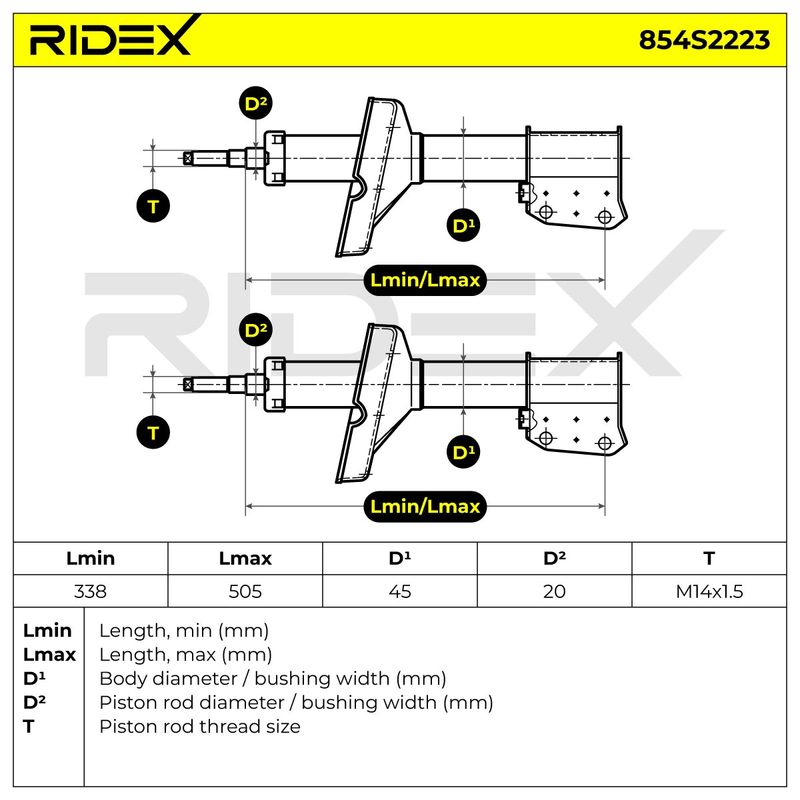 амортисьор RIDEX