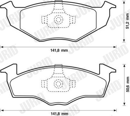 JURID 571923J Brake Pad Set, disc brake