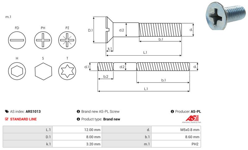 AS-PL ARS1013 Repair Set, alternator