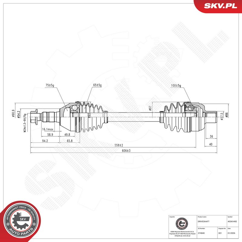 Prekė atitinka OEM kodą: 03 74 933
