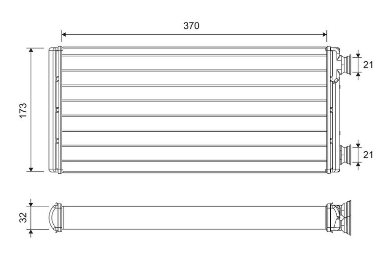 Výměník tepla, vnitřní vytápění 811630