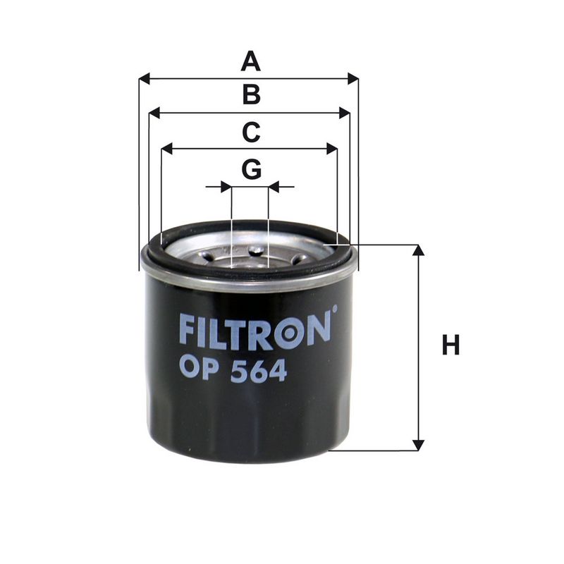 Oliefilter past: CHERY QQ3  CHEVROLET AVEO / KALOS, MATIZ, SPARK  DAEWOO KALOS, MATIZ, TICO  DAIHATSU APPLAUSE I, APPLAUSE II, CHARADE I, CHARADE II, CHARADE III, CHARADE IV, COPEN 0.5-3.0 01.69-